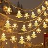 Kalėdinės girliandos, 6 m led vidaus kalėdinėms dekoracijoms, 40 šiltų led, kalėdinė dekoracija, girliandos, vaikų kambarys, kalėdinės eglutės lauko dekoracija, vestuvės, gimtadienis, valentino diena