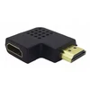 Kampinis Hdmi adapteris kairinis 4k 90 laipsnių
