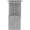 Kampinis rašomasis stalas, betono, 200x50x76cm, mediena