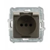 Karlik Mini Lizdas su dangteliu su įžeminimu 2p+ž taupe 60mgpb-1zdp
