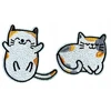 Katinai mix termo aplikacijos 4x6 cm siuvinėtos 15 vnt