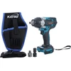 Katsu Fit-bat 102476 akumuliatorinis smūginis veržliasukis, bešepetėlinis, 21 V, 1/2 colio, 550 Nm, su 2 adapteriais ir nešiojimo krepšiu, be akumuliatoriaus ir įkroviklio
