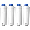 Kavos aparatas Breaull 4 kavos aparato vandens filtrų rinkinys, suderinamas su delonghi dlsc002 9310926 ser3017 5513292811, filtro kasetės, skirtos de'longhi vandens filtrui ecam, esam, etam, ec, bc serijoms