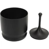 Kavos dozavimo puodelis 58 mm dozavimo žiedas presas aliuminio lydinio espresso dozavimo puodelis kavos portafiltrui (juodas 58 mm)