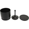 Kavos dozavimo puodelis 58 mm dozavimo žiedas presas aliuminio lydinio espresso dozavimo puodelis kavos portafiltrui (juodas 58 mm)