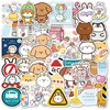 Kawaii gyvūnų lipdukai, mieli vandeniui atsparūs vinilo lipdukai nešiojamam kompiuteriui, vandens buteliui, riedlentei, automobiliui, motociklui, dviračiui, gitarai, ps4 bagažui, lagaminui, iškarpų albumui, telefono planšetei [50 vnt. pakuotė]