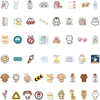 Kawaii gyvūnų lipdukai, mieli vandeniui atsparūs vinilo lipdukai nešiojamam kompiuteriui, vandens buteliui, riedlentei, automobiliui, motociklui, dviračiui, gitarai, ps4 bagažui, lagaminui, iškarpų albumui, telefono planšetei [50 vnt. pakuotė]