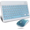 Keautfair belaidė bluetooth klaviatūra, itin plona, įkraunama, mažo triukšmo, reguliuojamas Dpi, skirta Pc/nešiojamam Kompiuteriui/windows/ios - mėlyna