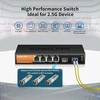 Keeplink 6 prievadų 2.5g nevaldomas komutatorius, 4 x 2.5gbase-t prievadai ir 2 x 10gbase-t sfp lizdai, 60 gbps perjungimo sparta, plug & play/montuojamas ant sienos/metalinė konstrukcija be ventiliatoriaus, suderinamas su 1000 mbps įrenginiais