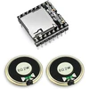 Vaizdo grotuvas Keeyees Mini Mp3 grotuvas Dfplayer modulis su metaliniu korpusu apvalus garsiakalbis 2w 8ohm skirtas "pasidaryk pats", suderinamas su Arduino