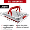 Kepimo skarda su dangčiu ir rankena, 43,7 x 30,5 cm kepimo forma su dangčiu, torto nešiklis kepimui, skrudinimui, tortų, pyragaičių, puodų transportavimui, nelimpanti lazanijos forma