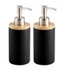 Keraminis dozatorius 400 ml metalinis siurblys muilo želė juodas 2 vnt.