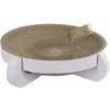 Kerbl Platinum 81555 Kartoninė kačių draskyklė-lova su katžole, 35 x 35 x 10 cm, balta