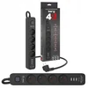 Kerg apsauginė maitinimo juosta su 4 lizdais, 3 m ilgio, 3x Usb
