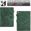 Kerom dėklas, skirtas ipad 9-osios/8-osios/7-osios kartos (10,2 colio, 2021/2020/2019), ipad air 3 dėklas, ipad pro 10,5 dėklas, pu odos stovas, apsauginis dėklas su automatiniu pažadinimu/užmigdymu, žalias drugelis