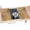 Kesper 36536 13 stiklinė pjaustymo lentelė su bistro dizainu, juoda