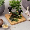 Kesper Pjaustymo lenta 'herbs' 16x16x1,8cm, bambukas, ruda, 16 x 16 x 1.8 cm