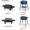 Ketaus kepimo grotelės enders urban, urban pro, explorer, explorer pro dujiniams griliams, tvirtos ketaus grotelių priedai, 2 vnt.