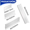 Keukenket 30 x 10 x 2 mm neodimio magnetai, ypač stiprūs, stiprūs magnetai su lipnia nugara, 16 stačiakampių stiprių magnetų rinkinys skirtas lentoms, virtuvėms, biurams