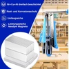 Keukenket 30 x 10 x 2 mm neodimio magnetai, ypač stiprūs, stiprūs magnetai su lipnia nugara, 16 stačiakampių stiprių magnetų rinkinys skirtas lentoms, virtuvėms, biurams