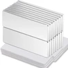 Keukenket 30 x 10 x 2 mm neodimio magnetai, ypač stiprūs, stiprūs magnetai su lipnia nugara, 16 stačiakampių stiprių magnetų rinkinys skirtas lentoms, virtuvėms, biurams