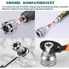 Kewayo reguliuojamas universalus galinis raktas 10-19 mm - Super galinis raktas su 65 mm adapteriu metrinėms 3/8-3/4 colių terkšlinėms veržlėms