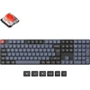 Keychron K5 Pro Qmk/via itin plona belaidė mechaninė klaviatūra, De-iso pilno dydžio programuojama bluetooth/laidiniu ryšiu Rgb Hot-swappable Gateron Low Profile Raudona Switch