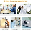 Objektyvas K&f Concept 5-in-1 fotografijos šviesos atšvaitas 60 x 90 cm ovalus atšvaitas sulankstomas atšvaitas portretinei nuotraukai asmenukėms vestuvių fotografijai lauko apšvietimui su nešiojimo krepšiu