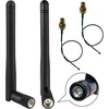 Khiyqilo Wifi antena 2.4ghz 3dbi Sma jungtis Ipex antena Wifi maršrutizatoriui belaidžio tinklo kortelei apsaugos Ip kamerai vaizdo stebėjimo monitoriui Bluetooth antenai