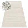 Kilimas Jersey kilpinis, plokščiaaustas, virvelinis boho kreminis 160x220 cm