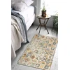 Kimode boho gėlės, medalionas, mažas vidaus kilimėlis 60 x 90 cm, skalbiamas koridoriaus kilimėlis, minkštas neslystantis vonios kilimėlis vonios kambariui, virtuvei, miegamajam, įėjimo zonai