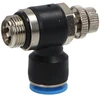 KING Pneumatinis srauto reguliavimo vožtuvas žarnai 12mm jungtis 3/8"