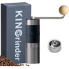 Kavamalė Kingrinder K0 rankinis kavos malūnėlis su tiesia rankena ir 140 reguliuojamų malimo lygių, skirtas Aeropress, French Press, Drip, 25 g talpa