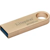 Kingston Datatraveler Se9 Gen 3 - 256 Gb - 220 Mb/s skaitymo greitis - metalinis - Usb atmintinė 3.2 Gen 1 - auksinės spalvos