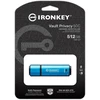Kingston Ironkey Vault Privacy 50 Fips 197 Type-c sertifikuotas ir Xts-aes 256 bitų šifruotas Usb atmintukas didesnei duomenų apsaugai - Ikvp50c/512gb