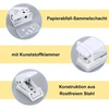 Kišeninis skylamušis, mažas skylamušis aplankams, skylių mušimo įrankis biurui, baltas, mokyklai ir "pasidaryk pats" projektams, mini skylamušis nuotraukų albumams, suvenyrams ir skirtukams, kišeninis skylamušis mokyklai