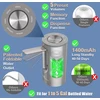 Kitchenboss vandens butelių siurblys, vandens dozatorius: Usb įkraunamas elektrinis vandens dozatorius, 1-5 galonų nešiojamas vandens dozatoriaus siurblys