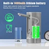 Kitchenboss vandens butelių siurblys, vandens dozatorius: Usb įkraunamas elektrinis vandens dozatorius, 1-5 galonų nešiojamas vandens dozatoriaus siurblys