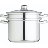 Garų puodas Kitchencraft 7.5 l clearview nerūdijančio plieno daugiafunkcis puodas