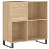 Klasikinė spintelė vinilinėms plokštelėms 84,5x38x89 cm, Ąžuolas Sonoma