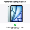 Klaviatūra, skirta ipad air 11 2025 m3/2024 m2, 7 spalvų apšvietimas, apsauginis dėklas su rašiklio laikikliu, dėklas su bluetooth magnetine qwertz klaviatūra, skirta ipad air 7-osios/6-osios kartos 11 colių m3/m2, tamsiai žalia