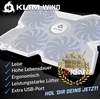 Klim® Wind nešiojamas aušintuvas – parduota daugiau nei 500 000 vienetų – nešiojamojo kompiuterio aušinimo padėklas – maitinamas Usb – stabilus ir tylus – 4 ventiliatoriai – nešiojamojo kompiuterio aušintuvas, skirtas Pc, Mac, XBOX, Ps4-15-17 colių – balt