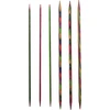Knitpro 20 cm x 6 mm Symfonie dvigubos smailės virbalai, įvairiaspalviai