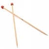 Knitpro Basix medinės tiesios virbalai 35cm, 3.75mm