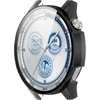 Knoxs kietas dėklas, suderinamas su Huawei Watch Gt 5 46 mm, Hd Pc smūgiams atsparus visapusiškas apsauginis dėklas, itin plonas dėklas su įbrėžimams atspariu ekrano apsaugos stiklu (juodas)