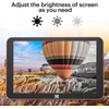 Objektyvas Kodak Rcf-108 Skaitmeninis nuotraukų rėmelis 10 colių Wifi Įkraunamas 16 Gb Ram Wifi Elektroninis nuotraukų rėmelis su nuotraukų/video/kalendoriaus/žadintuvo/oro ir vietos atnaujinimų funkcija, rožinis