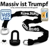 Kohlburg Alcatraz 6kg Grandininė Spyna, 150 cm, Vds Sertifikuota