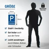 Komma Security Parkavimo aikštelės ženklas „prašome neužstatyti“ 20 x 30 cm, privatus parkavimas, privatus sklypas, parkavimo ženklas rezervuotas – nemokamas parkavimas, išnuomotas parkavimas, draudimas statyti automobilius netinkamoje vietoje