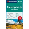 Kompass žygio žemėlapis 2087 Riesengebirge, Krkonose 1:50.000: 4in1 žygio žemėlapis, su aktyviu gidu ir detalūs žemėlapiai, įskaitant žemėlapį naudojimui neprisijungus ... Važiavimas dviračiu. Slidinėjimo turai. Slidinėjimas.