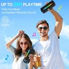 Kompiuterio kolonėlės Bluetooth kolonėlė su šviesa, muzikos grotuvas, nešiojama bluetooth dėžutė, atspari vandeniui, dvigubi žemų dažnių garsiakalbiai, stereo garsas, ilgas baterijos veikimo laikas, laisvų rankų funkcija telefonui, lauke, muzikos mėgavimasis